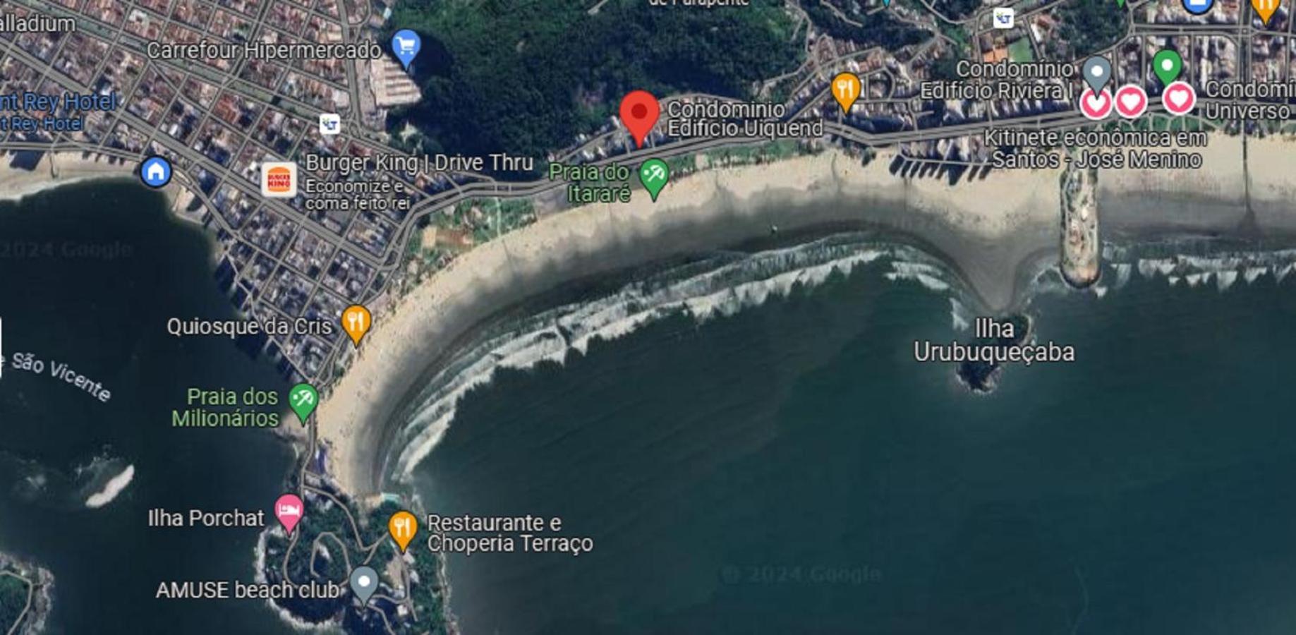 Kitinete 1514 Com Vista Para O Mar São Vicente Esterno foto